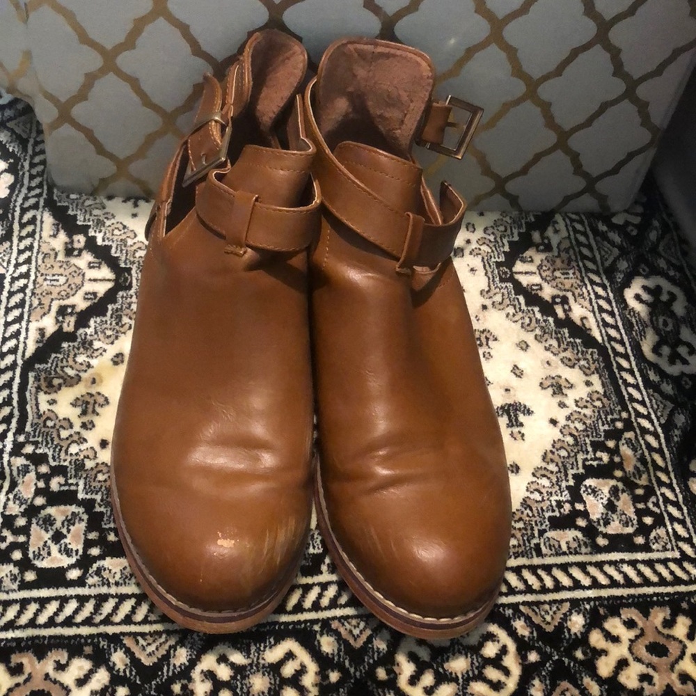 Brown booties